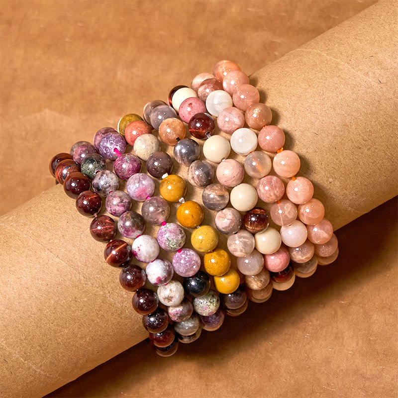 Buddha Stones Inspire Creativity Orange Red Series Passion Courage Bracelet - image 0