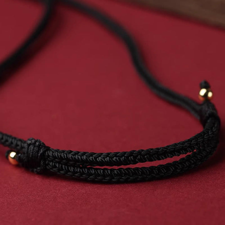 Buddha Stones Cinnabar Chinese Zodiac Black String Blessing Necklace Pendants - image 16