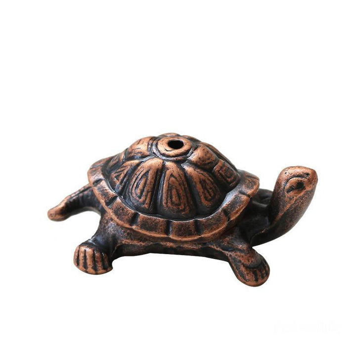 Buddha Stones Alloy Turtle Snail Healing Incense Burner Desk Decoration - image 3