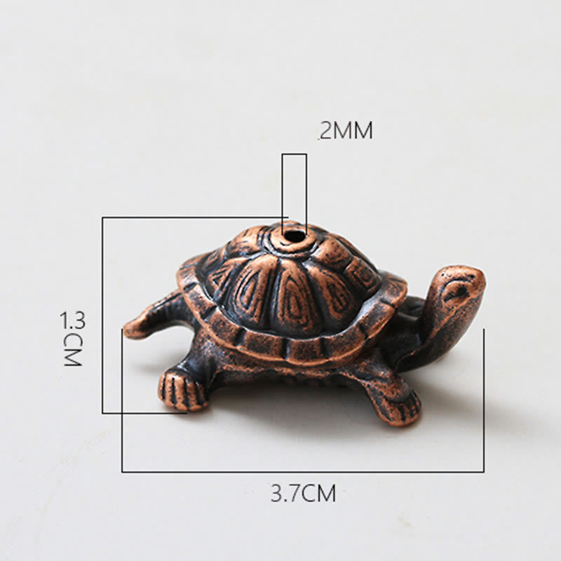 Buddha Stones Alloy Turtle Snail Healing Incense Burner Desk Decoration - image 7