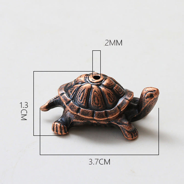 Buddha Stones Alloy Turtle Snail Healing Incense Burner Desk Decoration - image 7