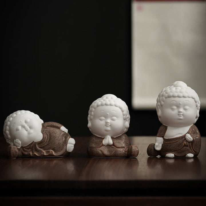 Buddha Stones Buddha Sitting Standing Reclining Ceramic Healing Incense Burner Desk Decoration - image 15