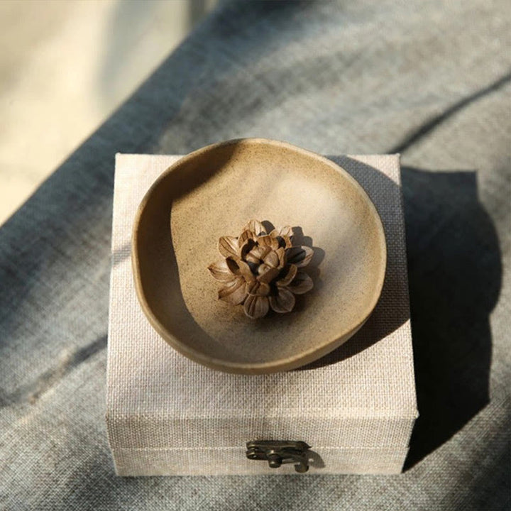 Buddha Stones Lotus Pedestal Healing Ceramic Incense Burner Decoration - image 2