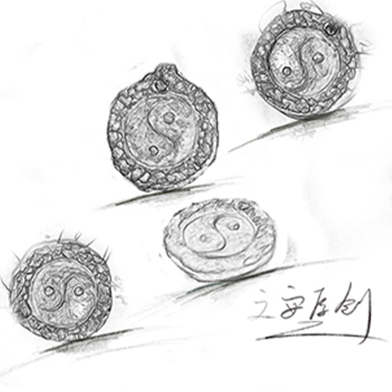 Buddha Stones 999 Sterling Silver Tai Chi Yin Yang Design Harmony Necklace Pendant - image 7