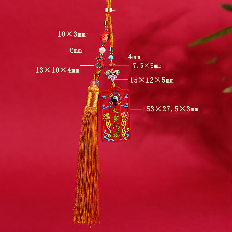 Buddha Stones Natural Cinnabar Bagua Yin Yang Fu Character Blessing Car Hanging Decoration - image 13
