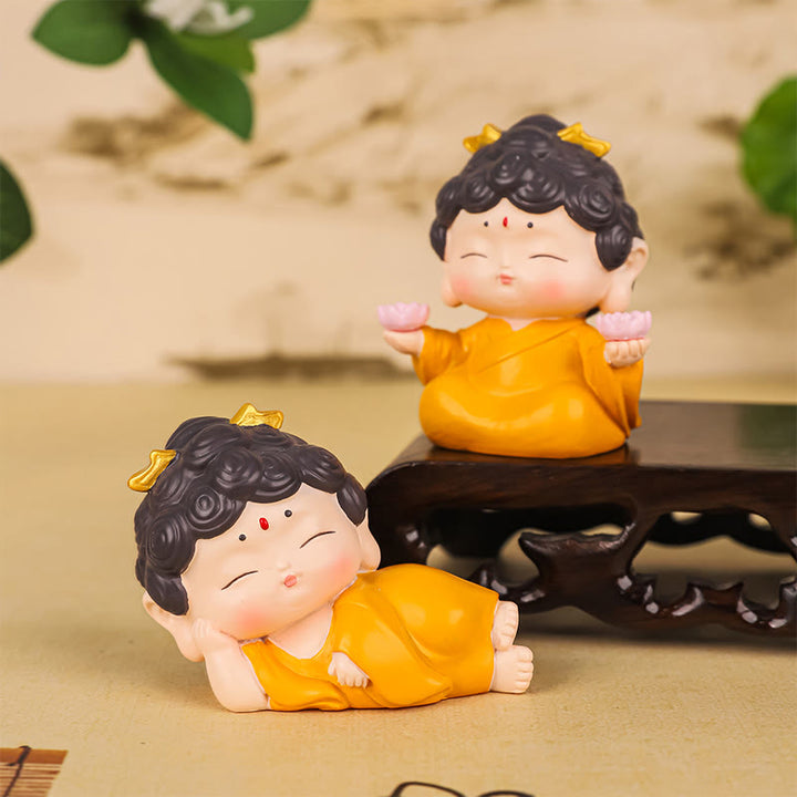 Buddha Stones Meditation Lotus Amitabha Buddha Resin Statue Compassion Home Decoration - image 0