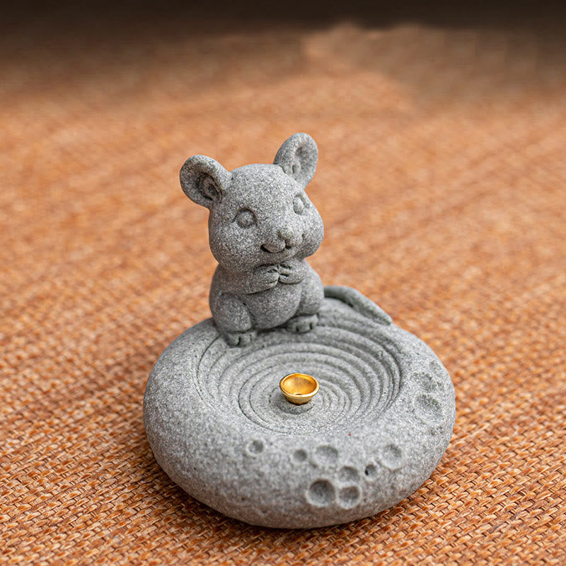 Buddha Stones Chinese Zodiac Healing Incense Burner Desk Decoration - image 5