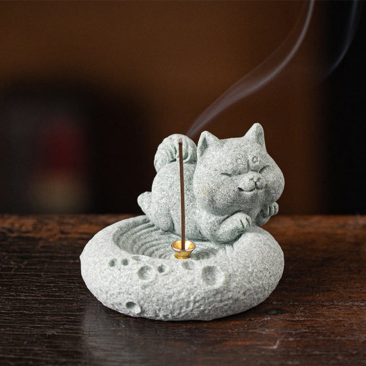 Buddha Stones Chinese Zodiac Healing Incense Burner Desk Decoration - Dog 6.8*6.3*5.2cm - image 41