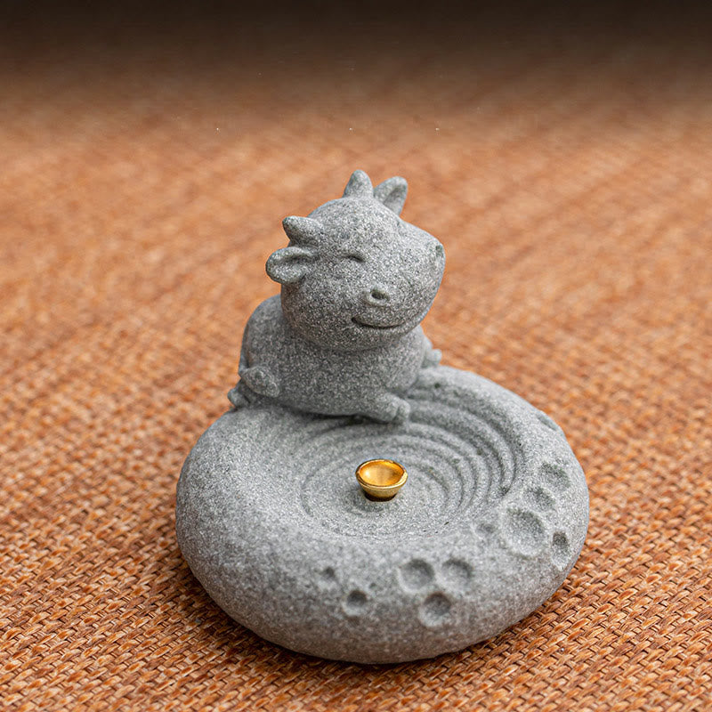 Buddha Stones Chinese Zodiac Healing Incense Burner Desk Decoration - image 7