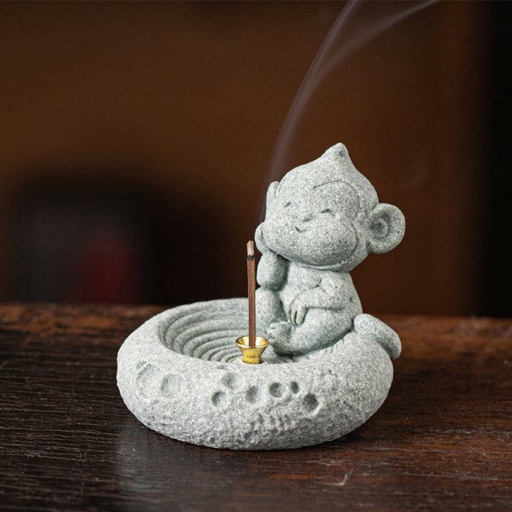 Buddha Stones Chinese Zodiac Healing Incense Burner Desk Decoration - image 37
