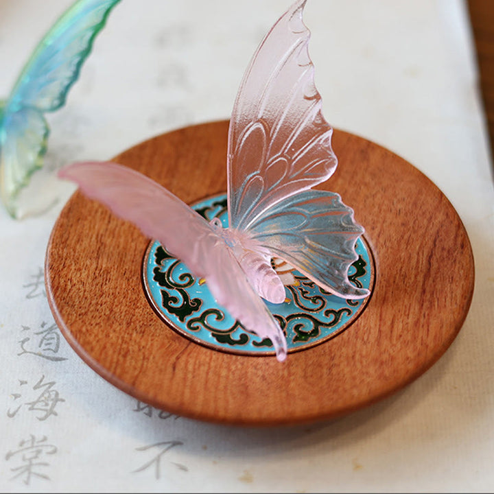 Buddha Stones Butterfly Healing Incense Burner Desk Decoration - image 2