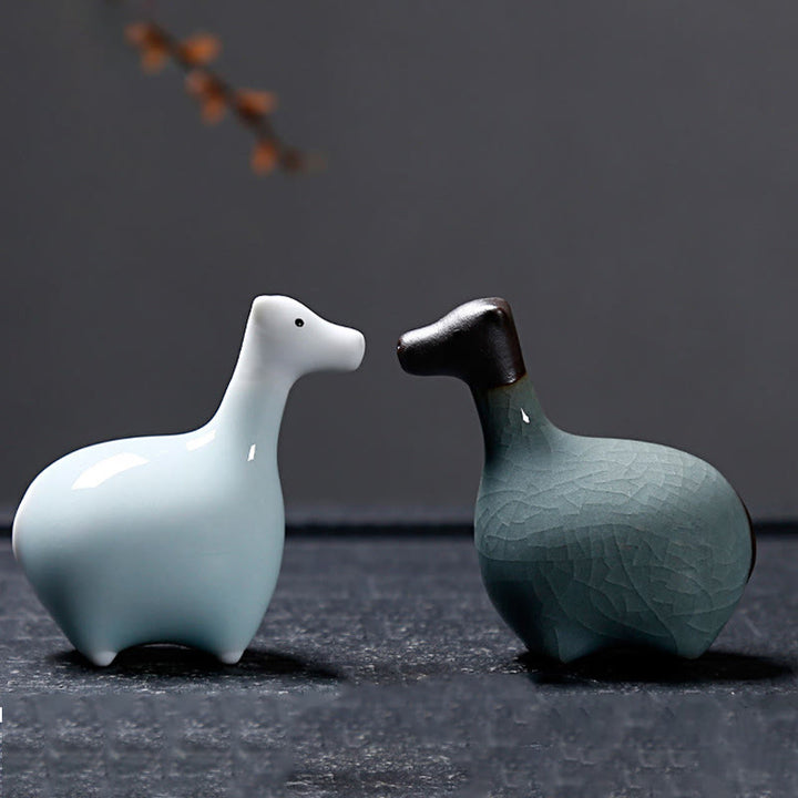 Buddha Stones Chinese Zodiac Ceramic Tea Pet Home Decoration - image 39
