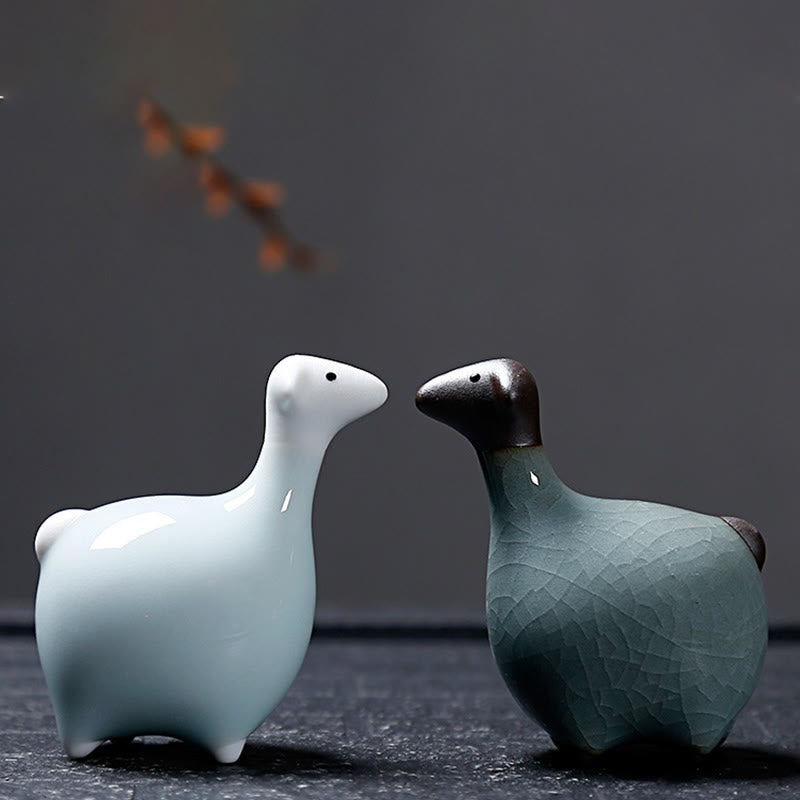 Buddha Stones Chinese Zodiac Ceramic Tea Pet Home Decoration - image 40