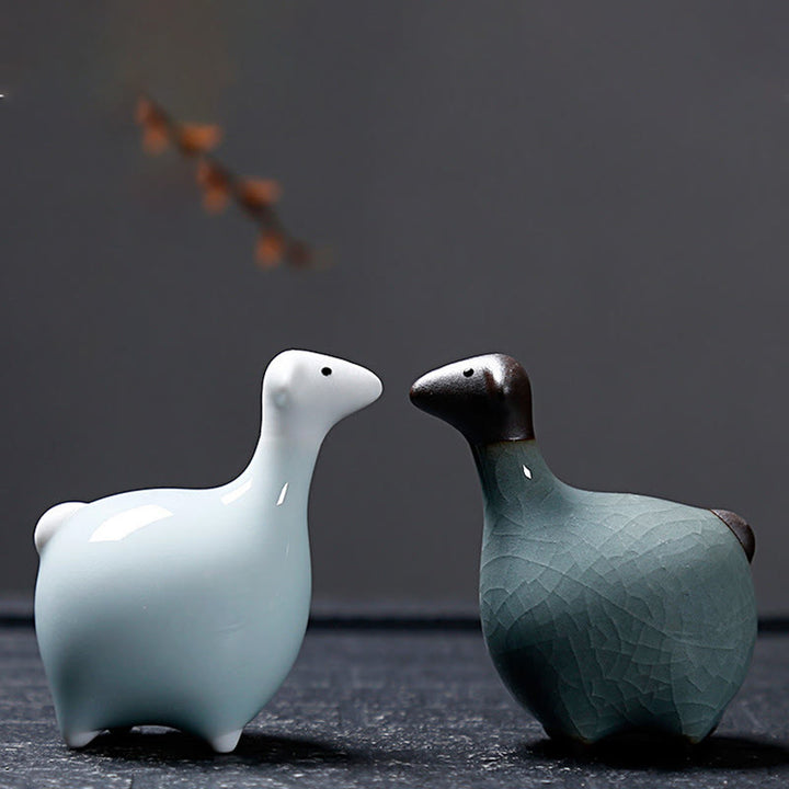 Buddha Stones Chinese Zodiac Ceramic Tea Pet Home Decoration - image 40
