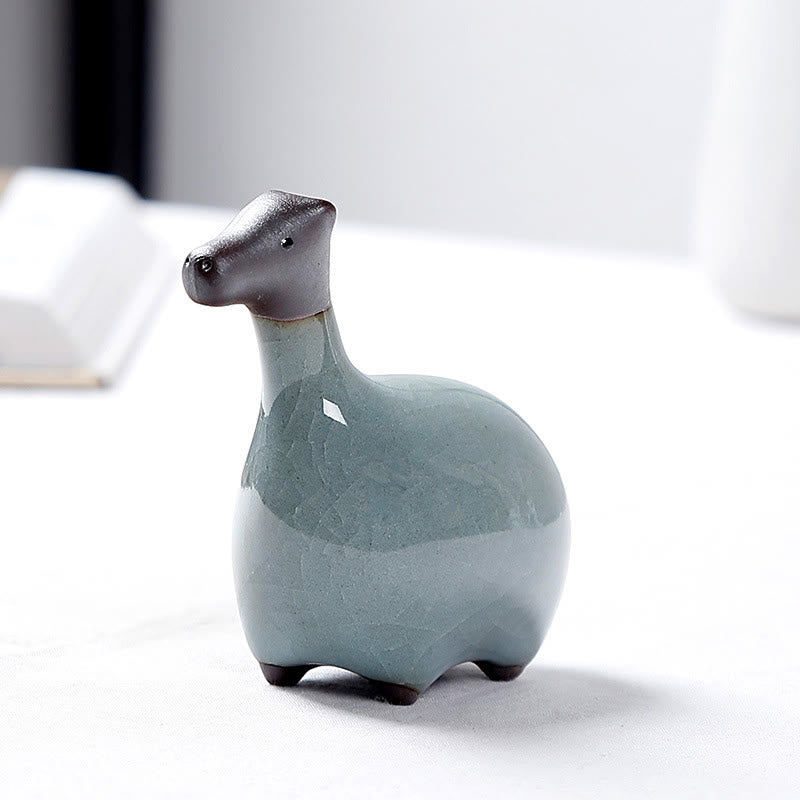 Buddha Stones Chinese Zodiac Ceramic Tea Pet Home Decoration - image 11