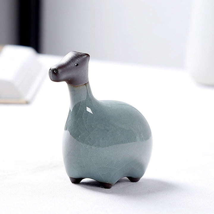 Buddha Stones Chinese Zodiac Ceramic Tea Pet Home Decoration - image 11