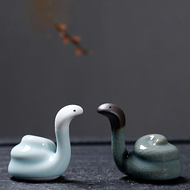 Buddha Stones Chinese Zodiac Ceramic Tea Pet Home Decoration - image 33