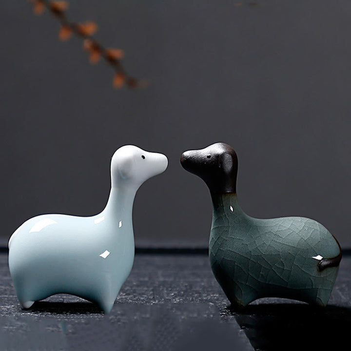 Buddha Stones Chinese Zodiac Ceramic Tea Pet Home Decoration - image 43