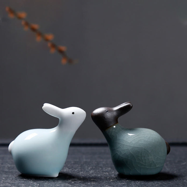 Buddha Stones Chinese Zodiac Ceramic Tea Pet Home Decoration - image 37