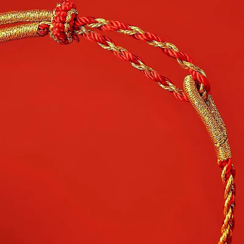 Buddha Stones Red String Yellow String Luck Bracelet - image 8