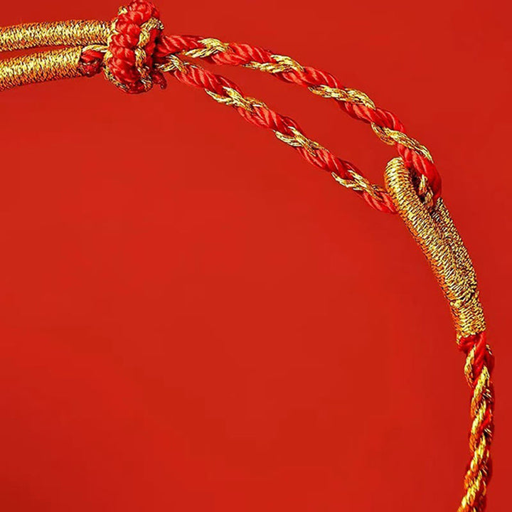 Buddha Stones Red String Yellow String Luck Bracelet - image 8