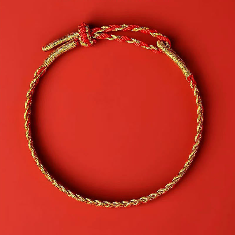 Buddha Stones Red String Yellow String Luck Bracelet - image 11