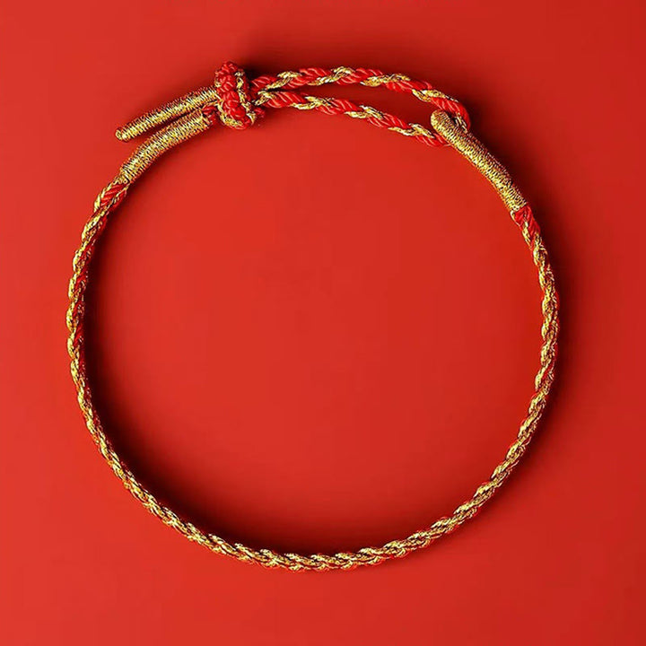 Buddha Stones Red String Yellow String Luck Bracelet - image 11