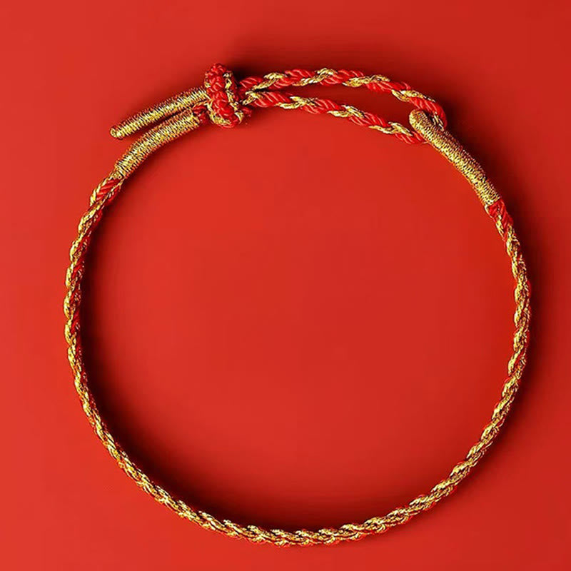 Buddha Stones Red String Yellow String Luck Bracelet - image 7