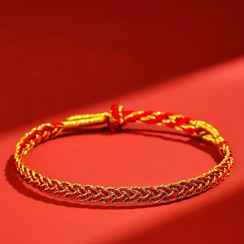 Buddha Stones Red String Yellow String Luck Bracelet - image 2