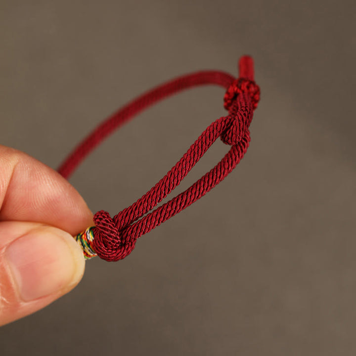 Buddha Stones Red String 925 Sterling Silver 999 Sterling Silver Coin Luck Bracelet - image 2