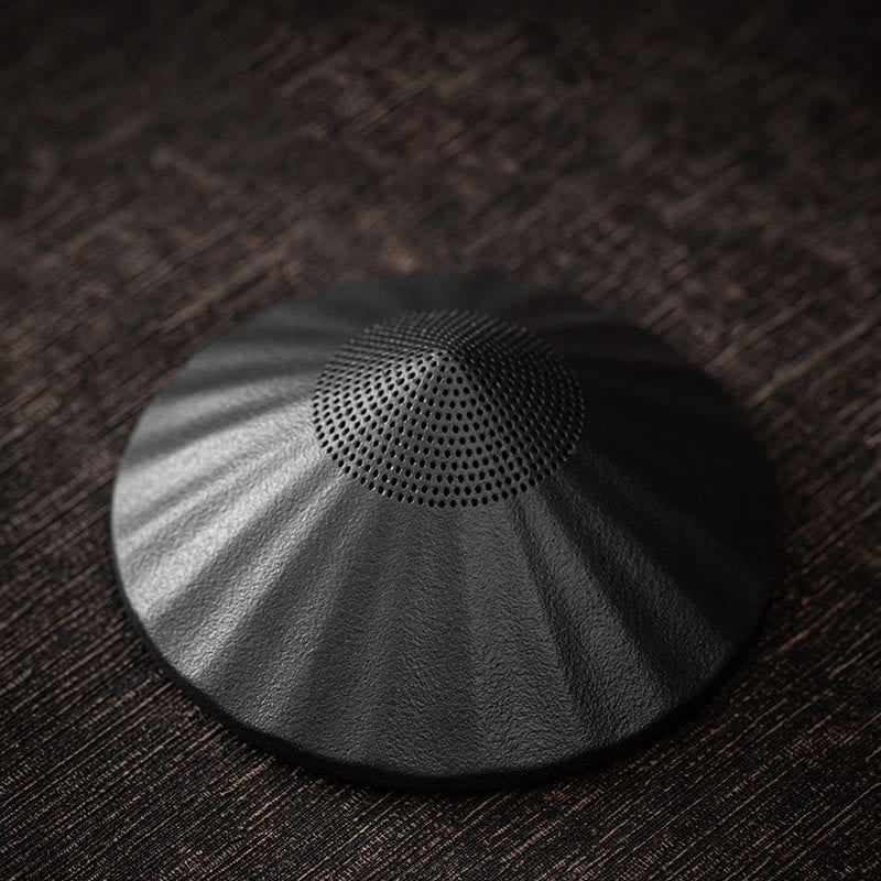 Buddha Stones Little Zen Monk Hat Strainer Ceramic Tea Accessories Figurine Home Decoration - Black Hat Strainer 8.3*3.2cm - image 2