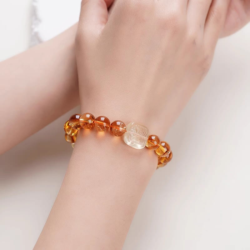 Buddha Stones Topaz Zashi Lhamo Kindness Bracelet - image 3
