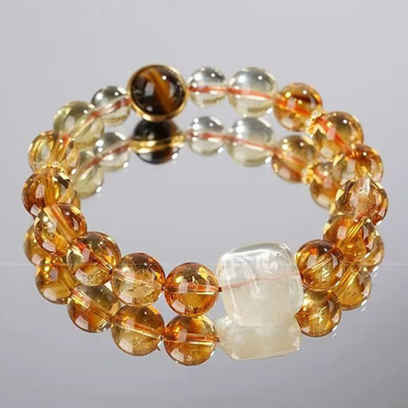 Buddha Stones Topaz Zashi Lhamo Kindness Bracelet - image 1