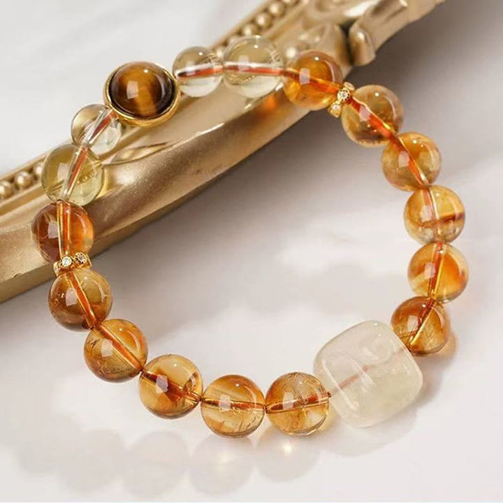 Buddha Stones Topaz Zashi Lhamo Kindness Bracelet - image 2