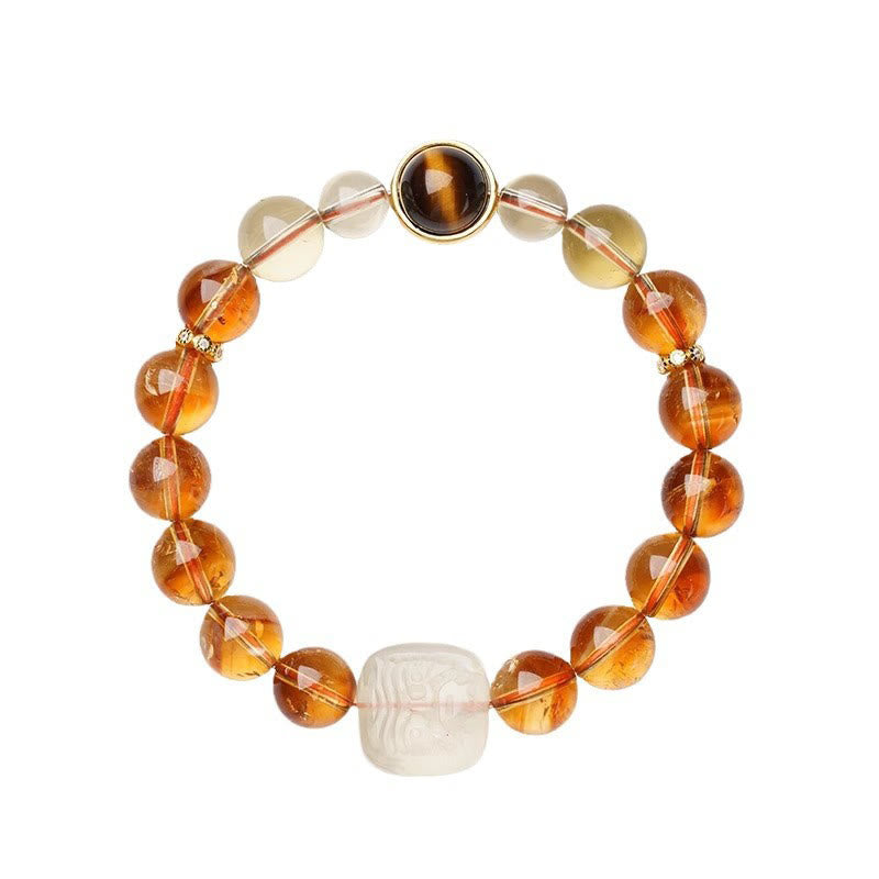 Buddha Stones Topaz Zashi Lhamo Kindness Bracelet - image 9