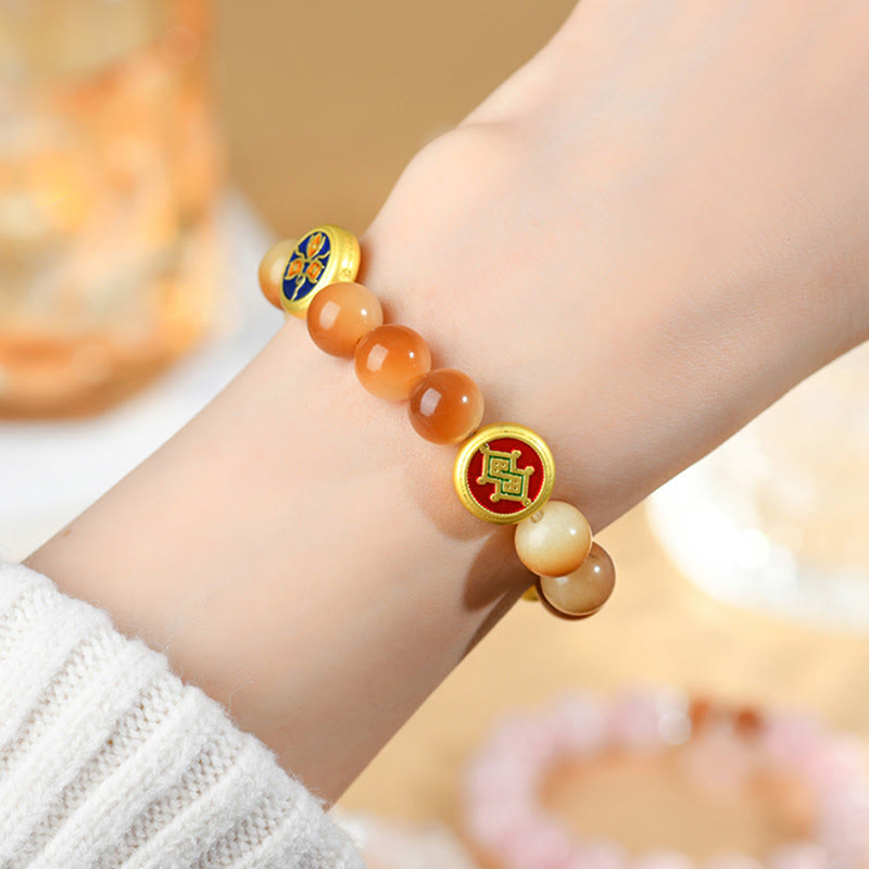 Buddha Stones Bodhi Seed Five Directions Gods of Wealth Wisdom Bracelet - image 5