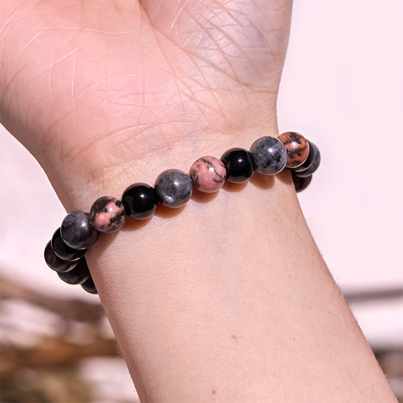 Buddha Stone Various Crystals Malachite Lazurite Hemimorphite Calmness Bracelet - image 163