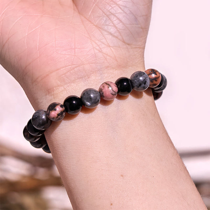 Buddha Stone Various Crystals Malachite Lazurite Hemimorphite Calmness Bracelet - image 163