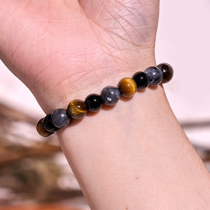 Buddha Stone Various Crystals Malachite Lazurite Hemimorphite Calmness Bracelet - image 160