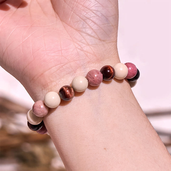 Buddha Stone Various Crystals Malachite Lazurite Hemimorphite Calmness Bracelet - image 165
