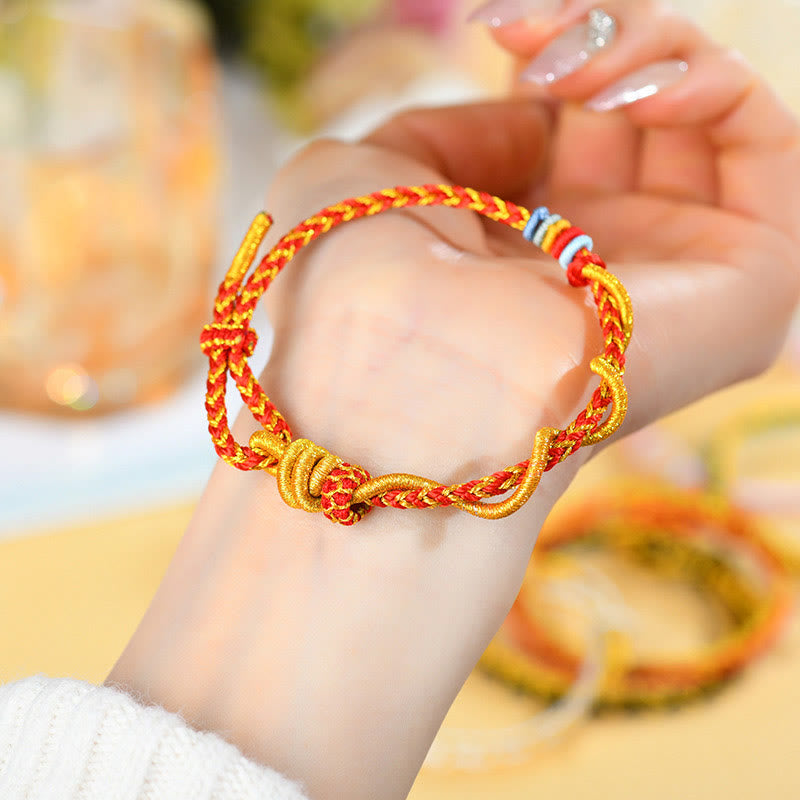 Buddha Stones Colorful String Snake Dragon Year of the Snake Luck Bracelet - image 12