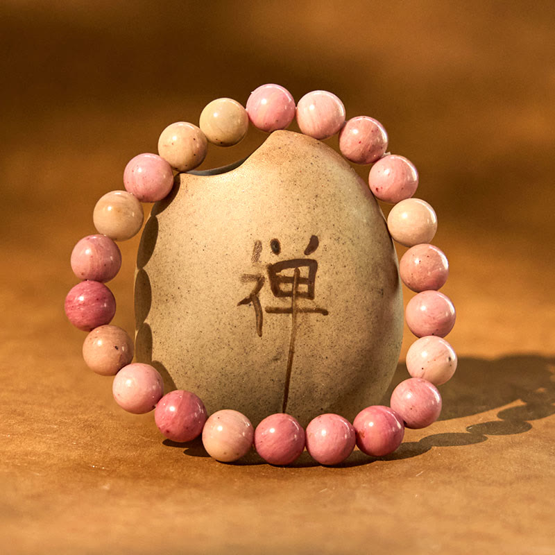 Buddha Stones Rhodonite Healing Relationships Bracelet - image 1