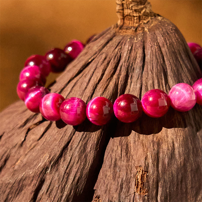 Buddha Stones Red Tiger Eye Calm Bracelet - image 12