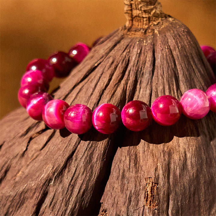 Buddha Stones Red Tiger Eye Calm Bracelet - image 12