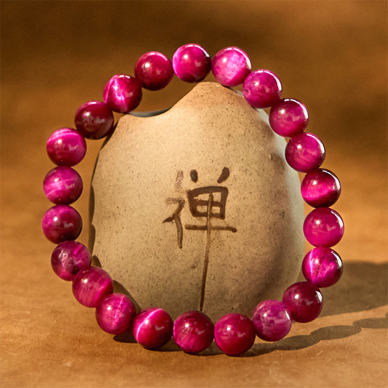 Buddha Stones Red Tiger Eye Calm Bracelet - image 11