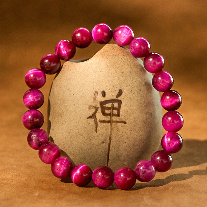 Buddha Stones Red Tiger Eye Calm Bracelet - image 11