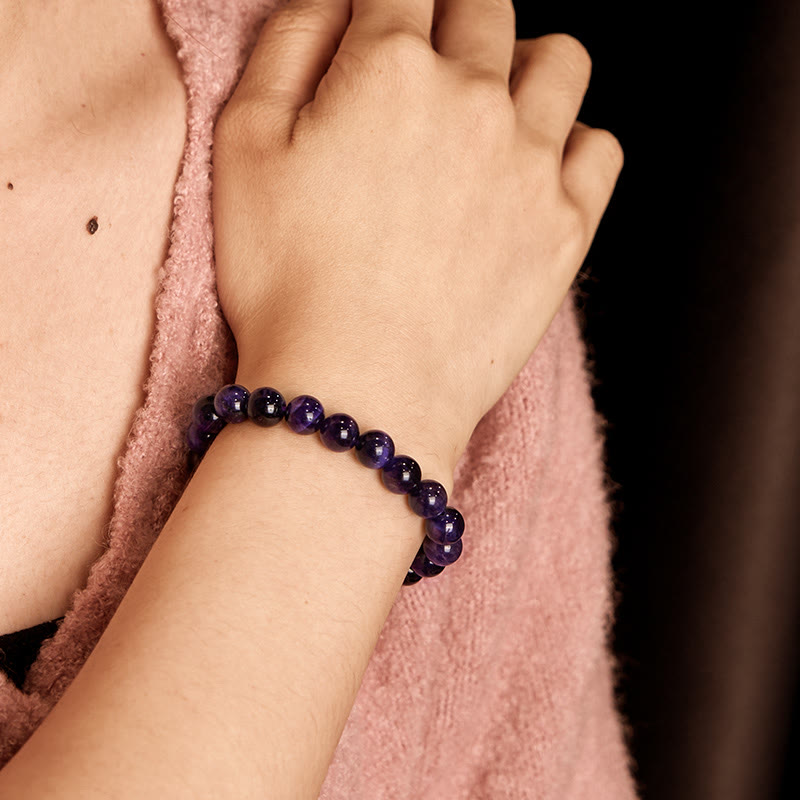 Buddha Stones Purple Tiger Eye Creativity Bracelet - image 5