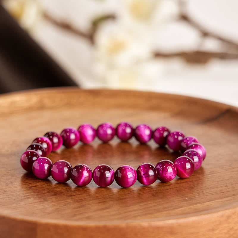 Buddha Stones Red Tiger Eye Calm Bracelet - image 1