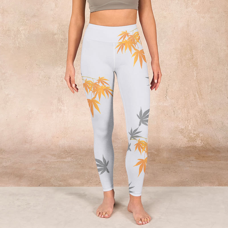 Buddha Stones Maple Gym Leggings Women's Yoga Pants - image 1