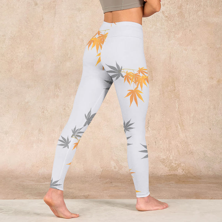 Buddha Stones Maple Gym Leggings Women's Yoga Pants - image 4